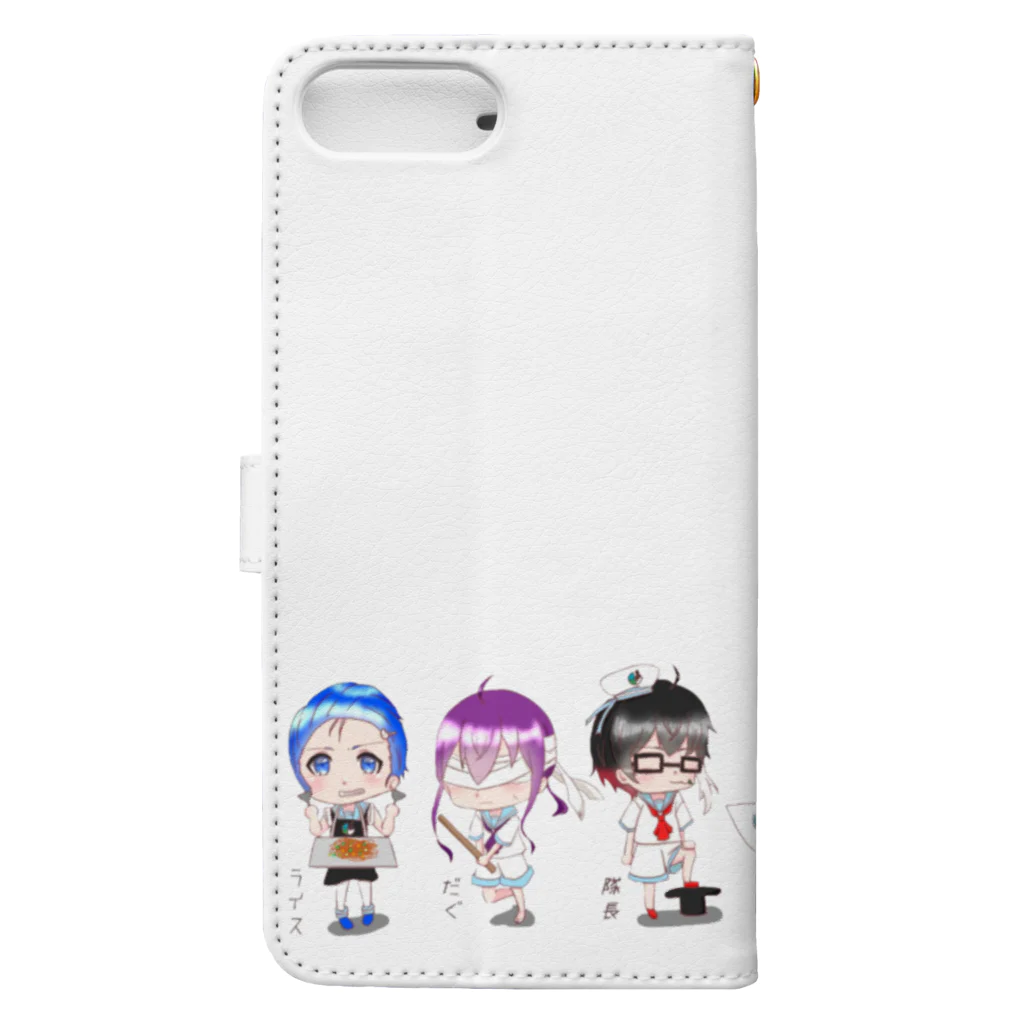 トゲカンパニーの夏バージョン 全員集合！ Book-Style Smartphone Case :back