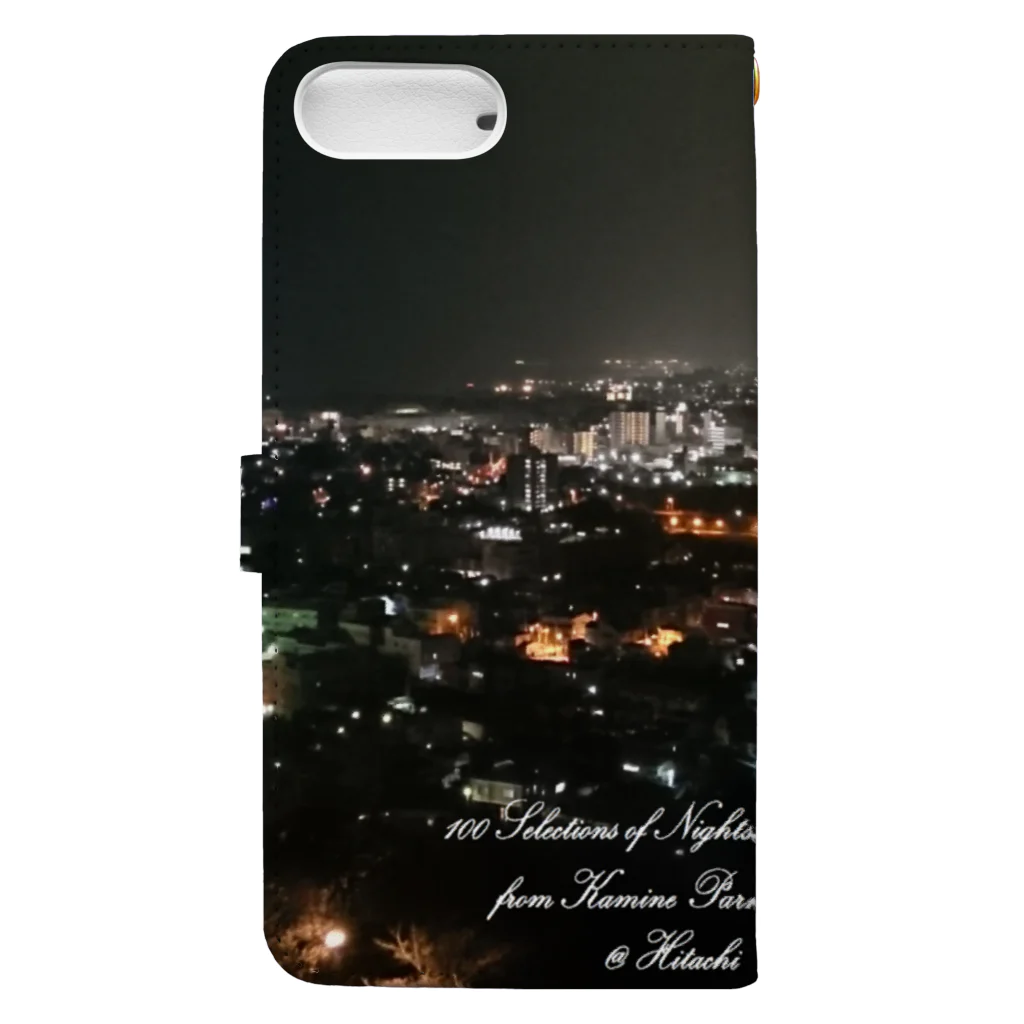 でおきしりぼ子の実験室のNight_Scape(Right_under_side) Book-Style Smartphone Case :back