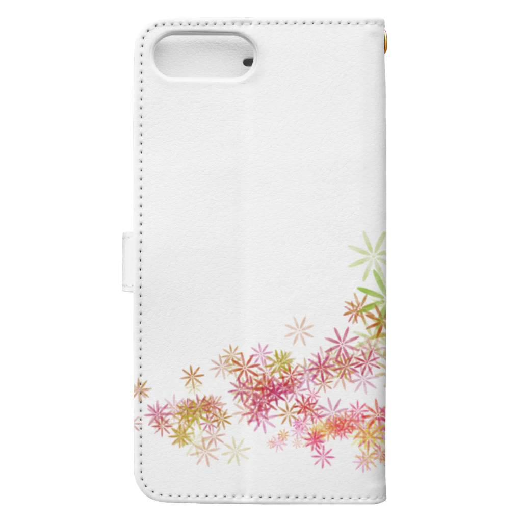 TOMO工房の花花花 Book-Style Smartphone Case :back