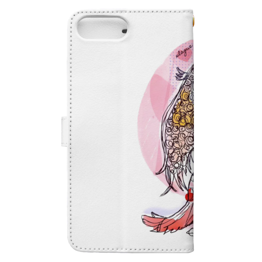 Chick Chieckのアマビエ Book-Style Smartphone Case :back