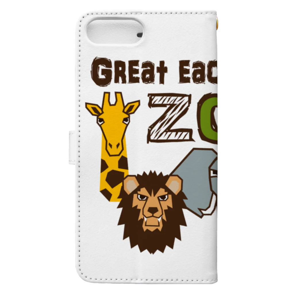 キッズモード某のZOO (大事な仲間) Book-Style Smartphone Case :back