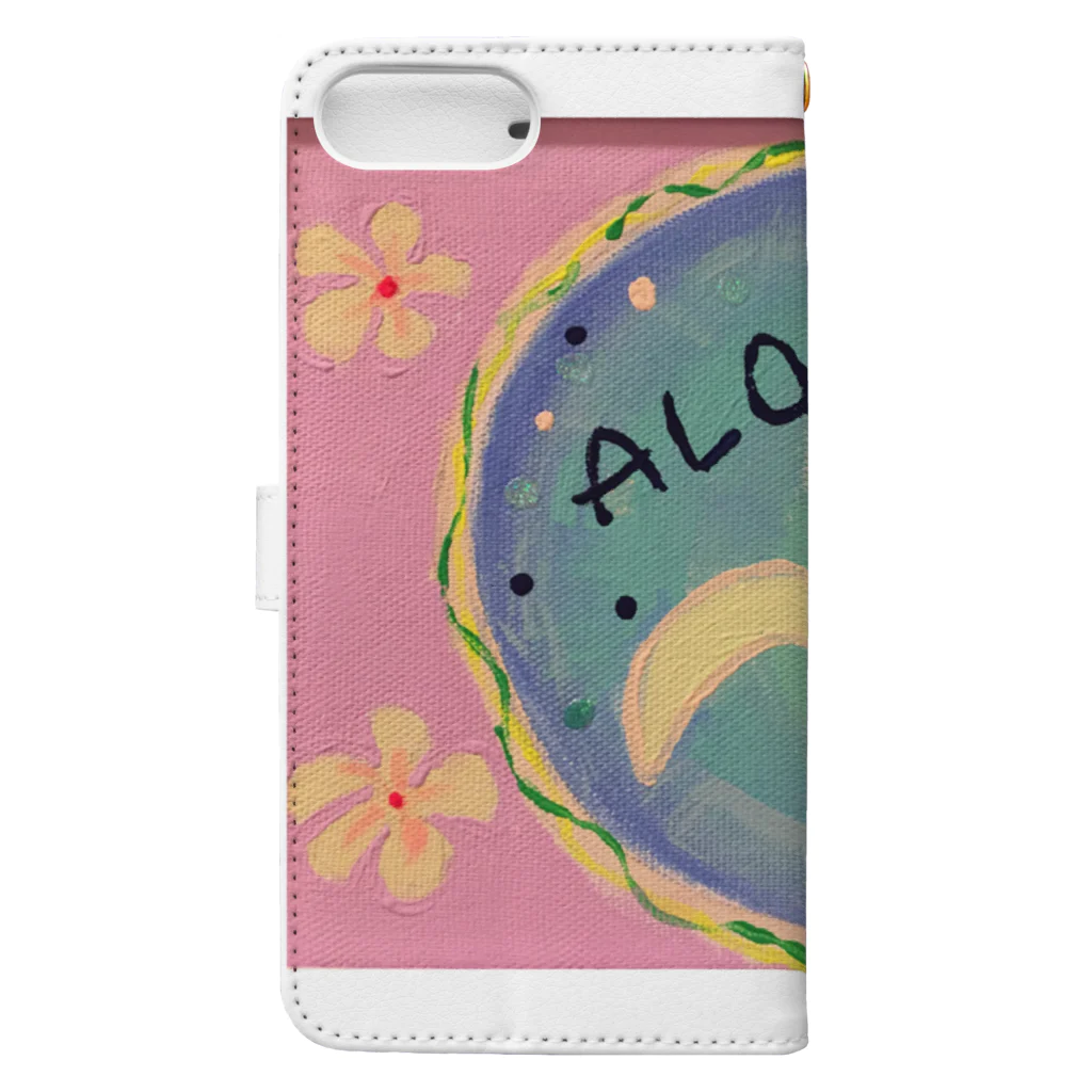 saina cafe のALOHA Hawaii Book-Style Smartphone Case :back