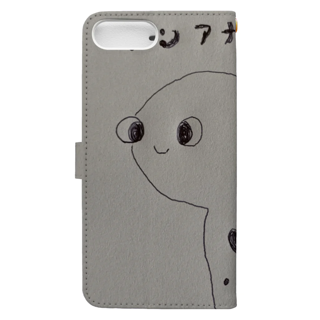 nakaaki0729のチンアナゴくん Book-Style Smartphone Case :back