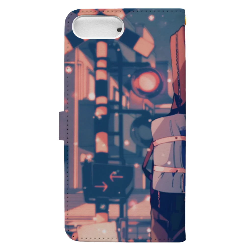 月人(Mya-rock)のBook-Style Smartphone Case :back