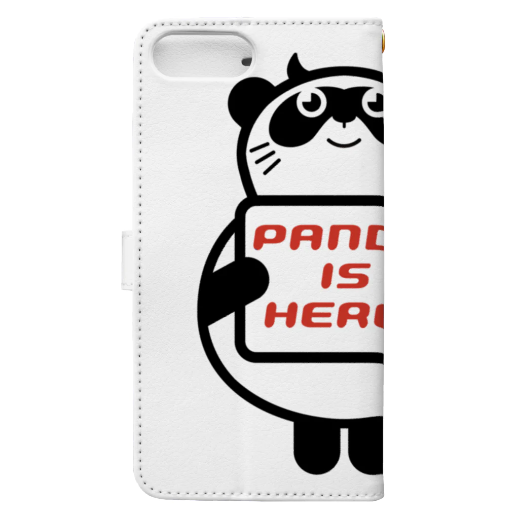 GraphicersのI am a PANDA 手帳型スマホケースの裏面