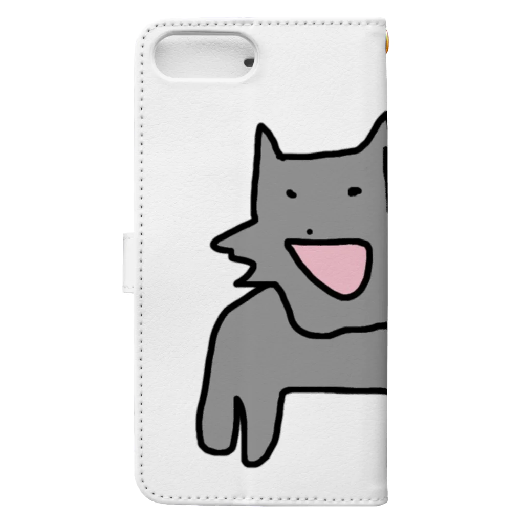 ダイナマイト87ねこ大商会の一匹狼 Book-Style Smartphone Case :back