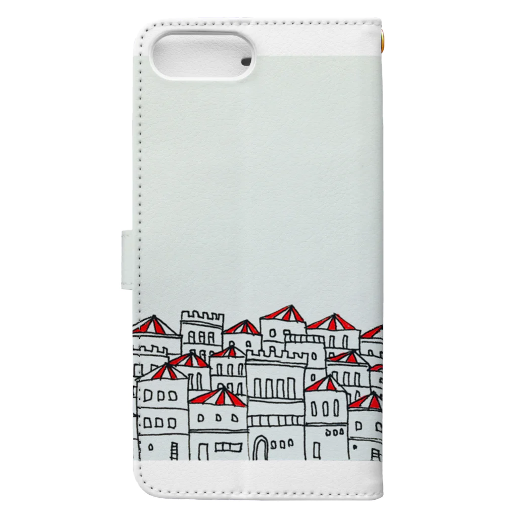 SHINYA AYAMAのサーカスの街 Book-Style Smartphone Case :back