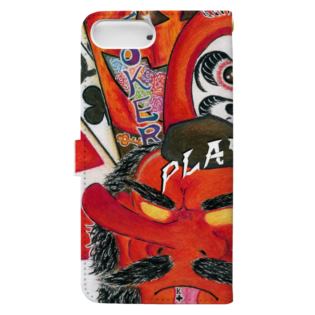 PLAY　FULのPLAY FUL【全面+小ロゴ】 Book-Style Smartphone Case :back