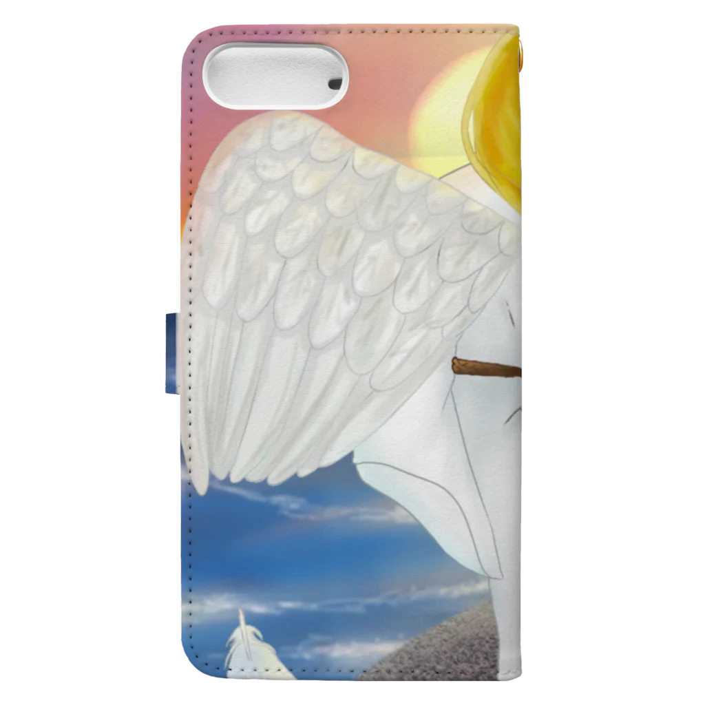 Lily bird（リリーバード）の落陽天使 Book-Style Smartphone Case :back