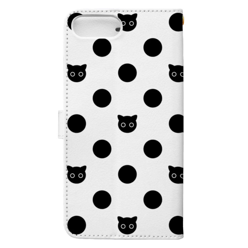 Lunatic Cat-ismのドットねこ Book-Style Smartphone Case :back