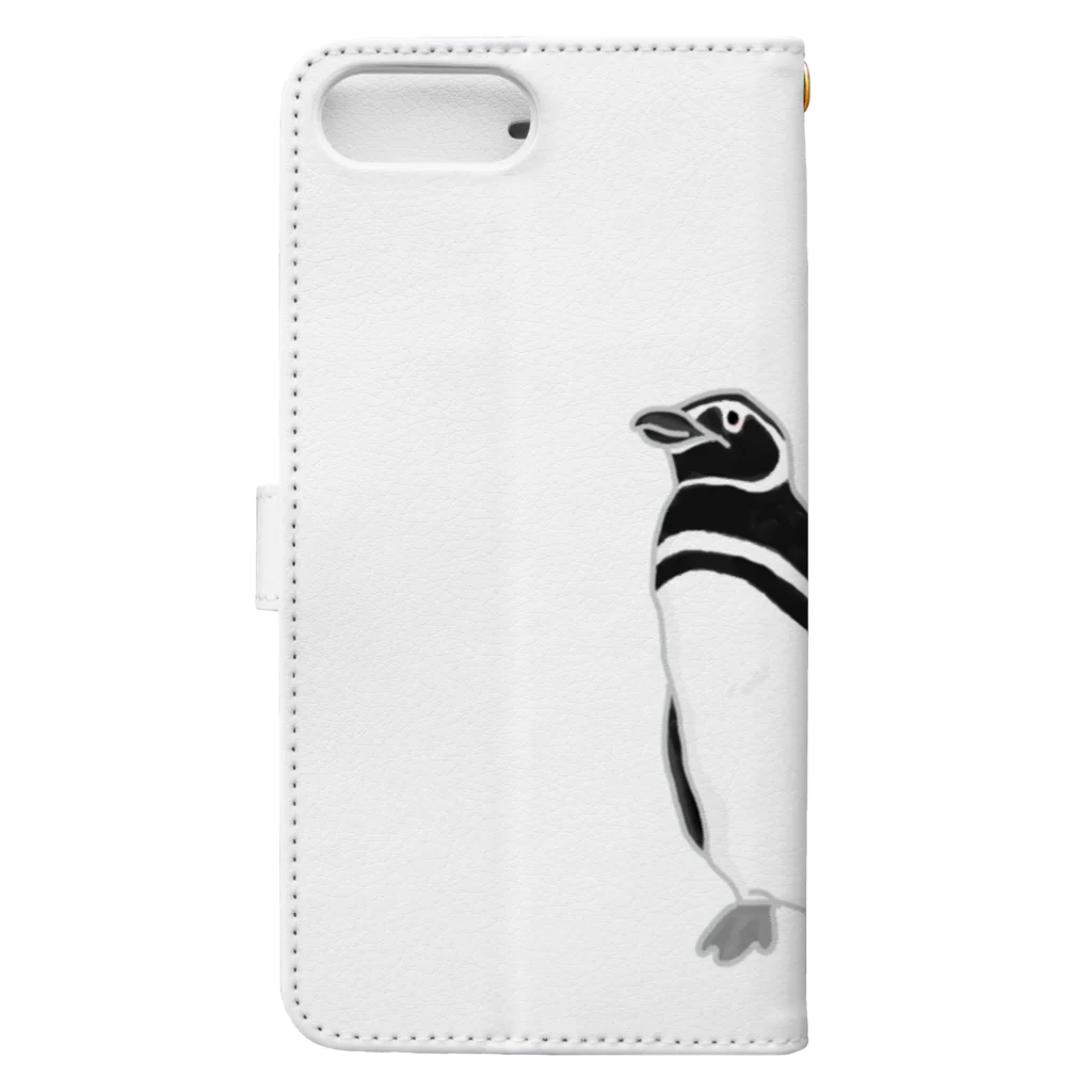minatoriの仲良しペンギン Book-Style Smartphone Case :back