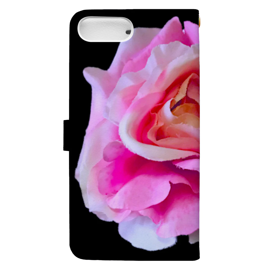 💜Salon de Lucia💜のRosenkreuzer PINKmarble bg Book-Style Smartphone Case :back