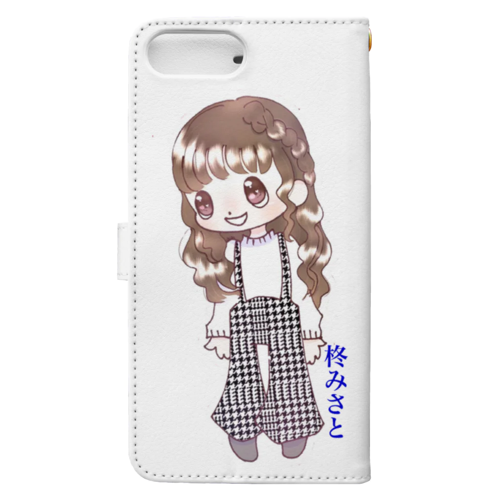 柊 みさと👆★🍊☆🍑の柊みさと Book-Style Smartphone Case :back