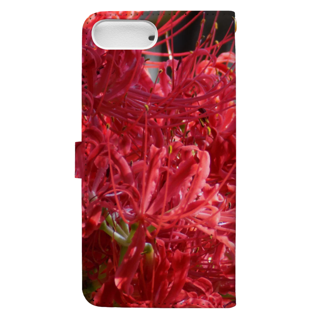 K-ioriの季節の花　彼岸花 Book-Style Smartphone Case :back