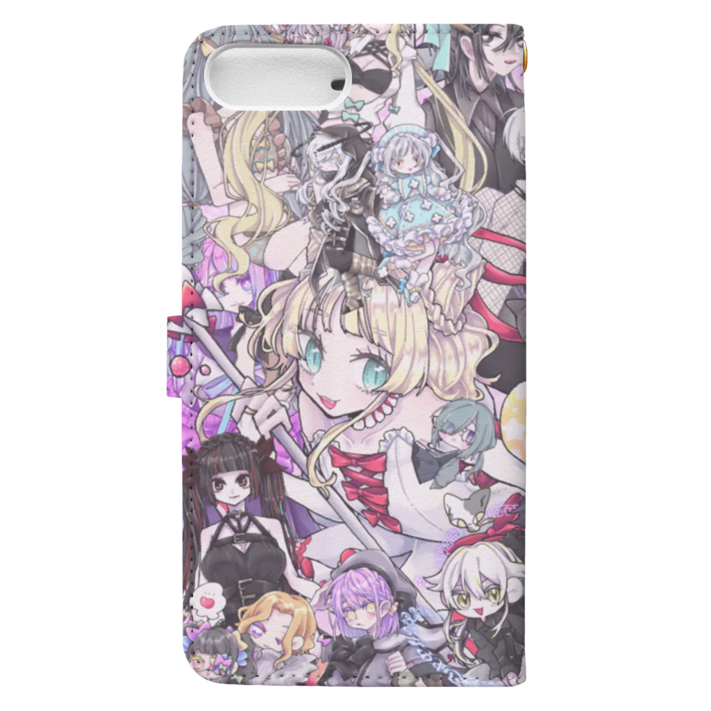 ねこ子のねこgirl×boy Book-Style Smartphone Case :back