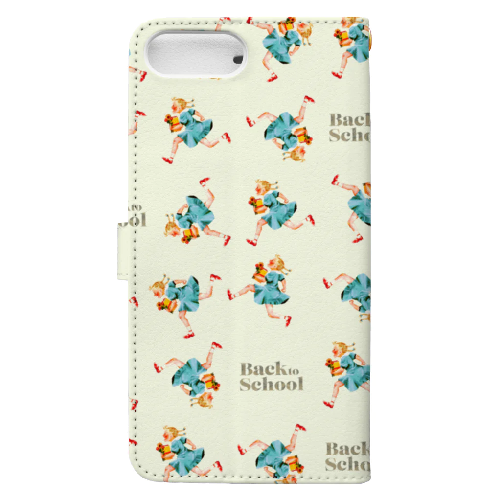 マツダヤスヨのイラストのBack To School B Book-Style Smartphone Case :back