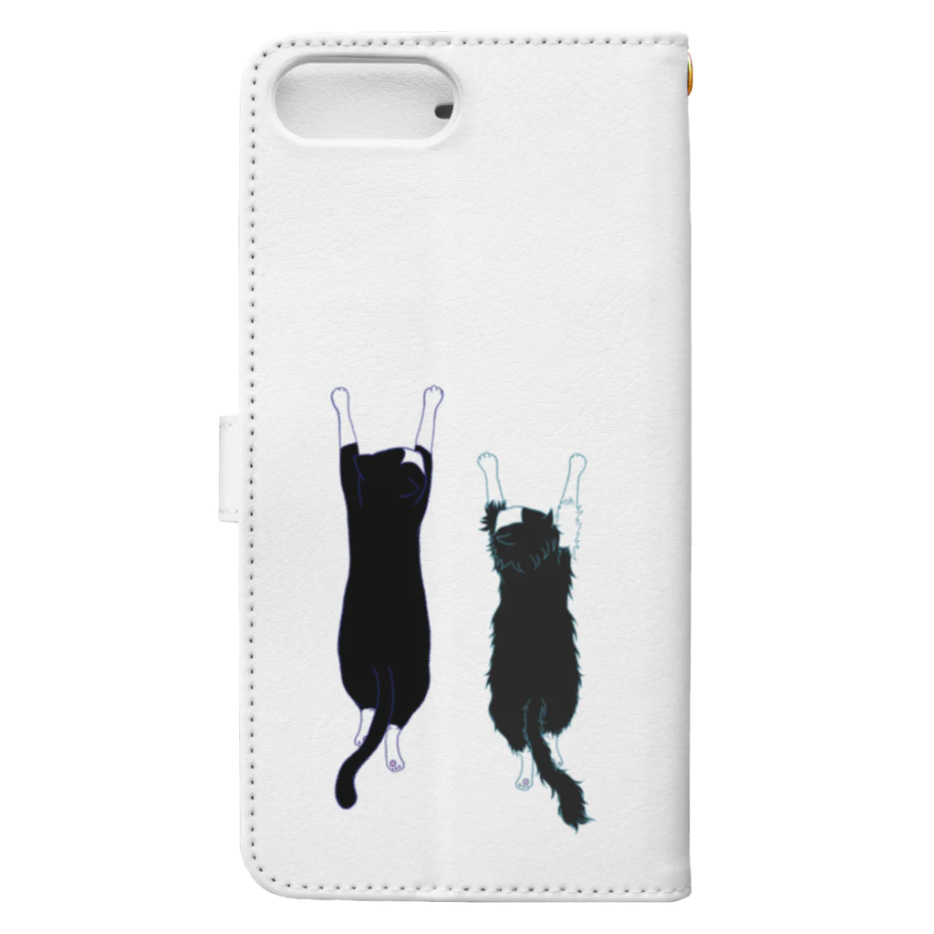 AO＆SORAのAO＆SORA　ぶら下がり Book-Style Smartphone Case :back