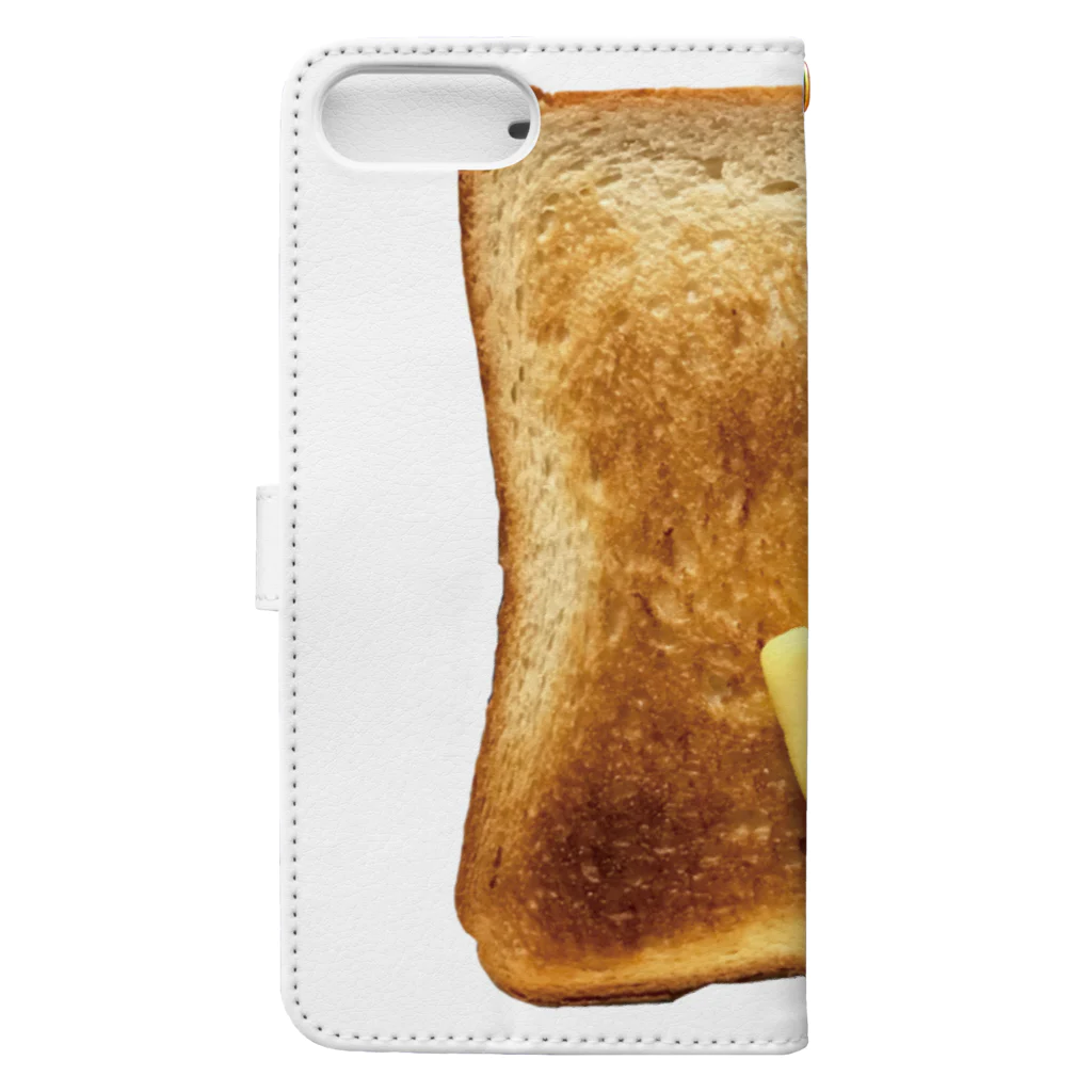 フカツ マリエのトースト Book-Style Smartphone Case :back