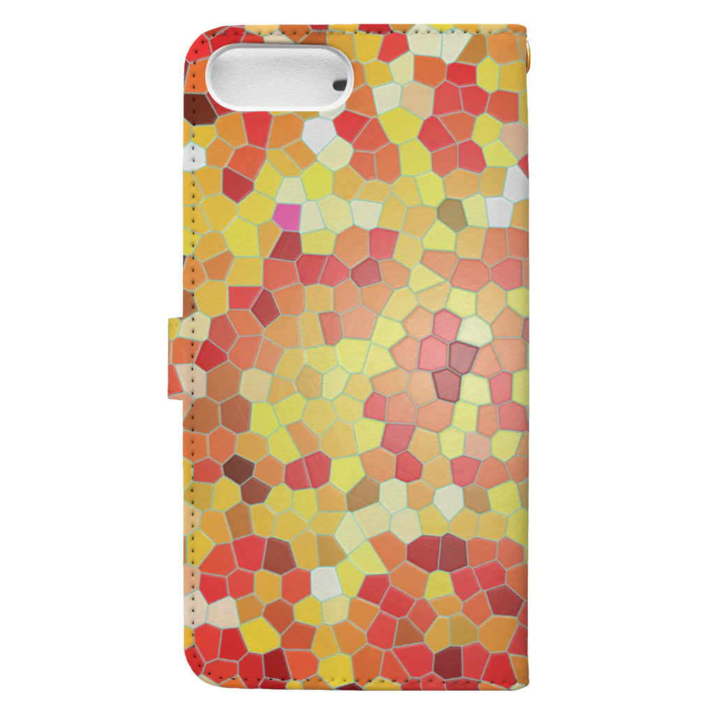  1st Shunzo's boutique のHealing mosaic Book-Style Smartphone Case :back