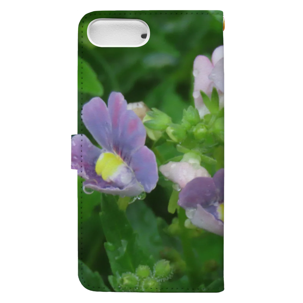 でおきしりぼ子の実験室のPretty Little Flowers_6 Book-Style Smartphone Case :back