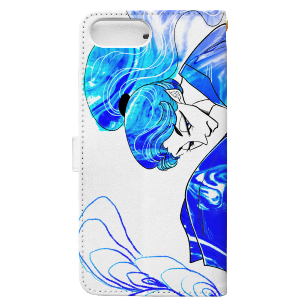 su.ka.m.artの流墨(ruzumi) Book-Style Smartphone Case :back