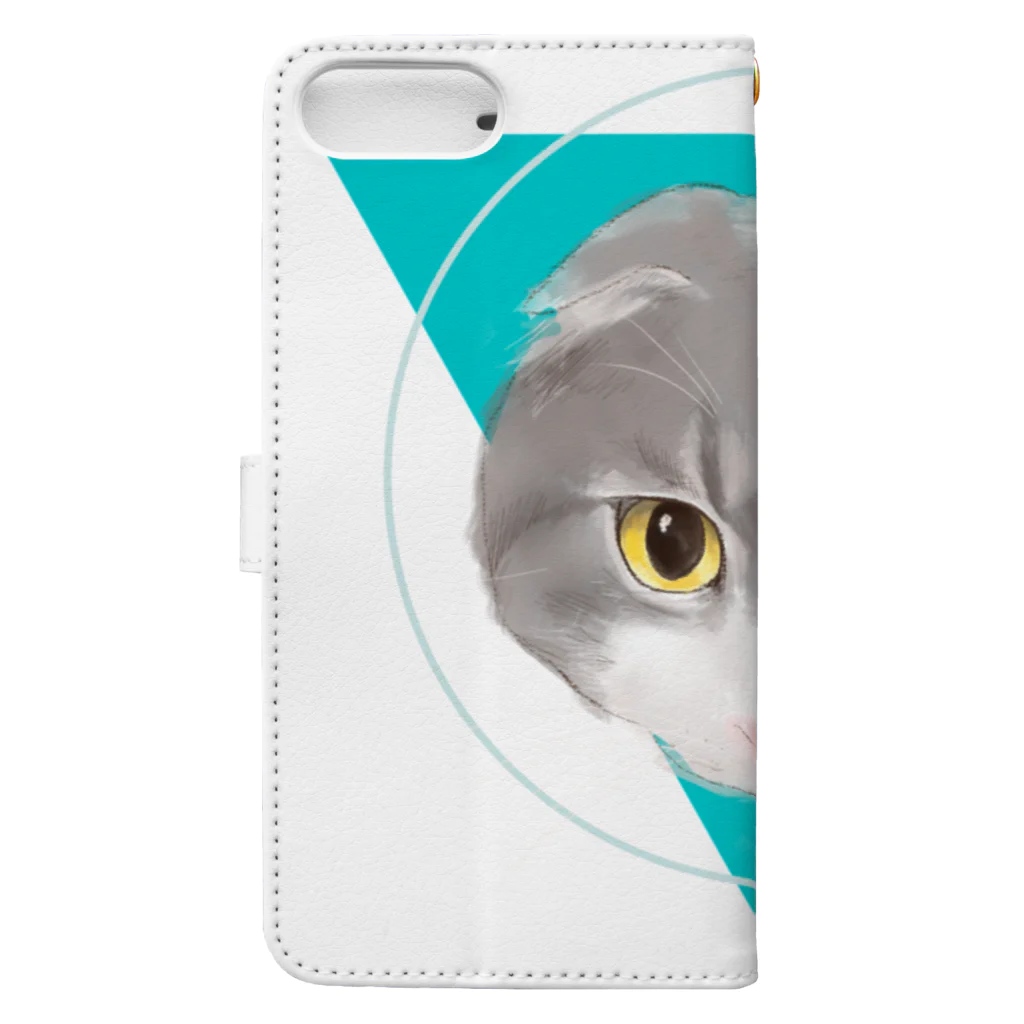 Kuwazuru’s ShopのLove cats-スコティッシュフォールド- Book-Style Smartphone Case :back