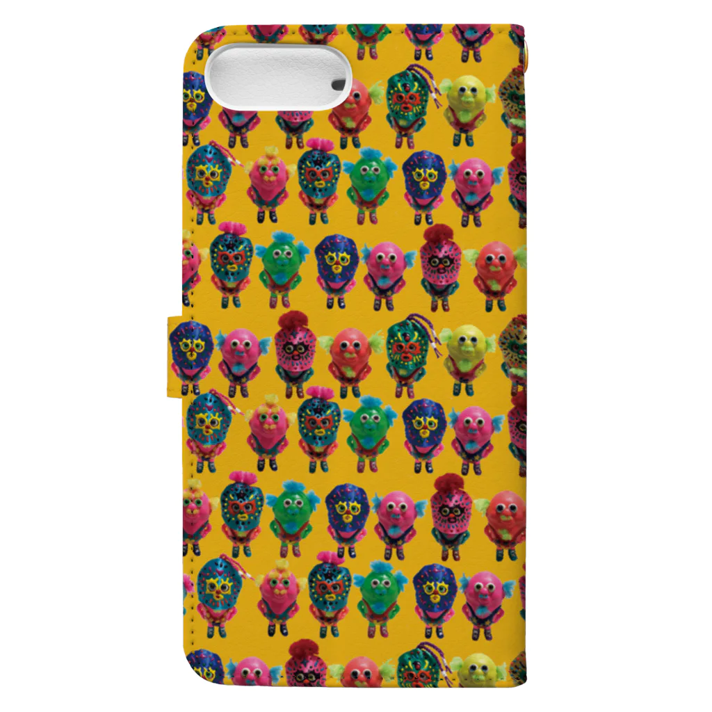 ☆KowellyTown☆のKT Lucha Monsters T-shirts Book-Style Smartphone Case :back