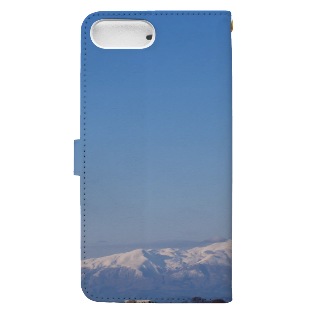 Chan6314の鳥海山と空 Book-Style Smartphone Case :back