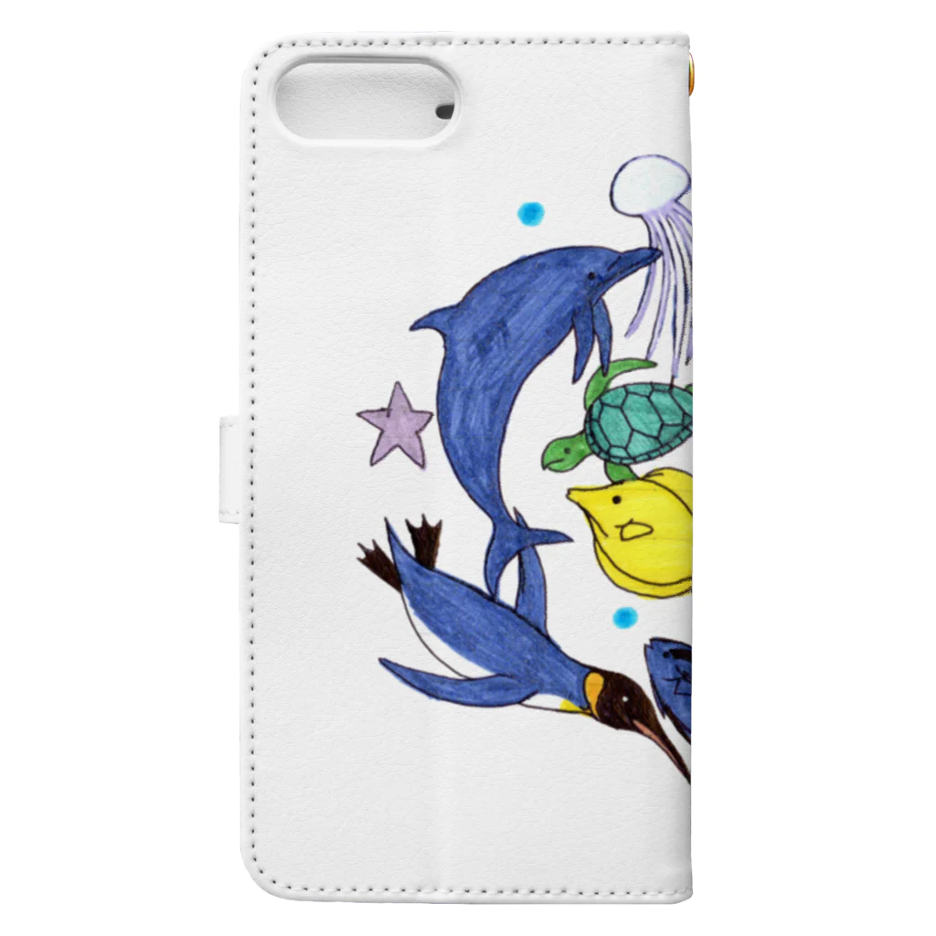 Daisuke.worldの大介の水族館 Book-Style Smartphone Case :back