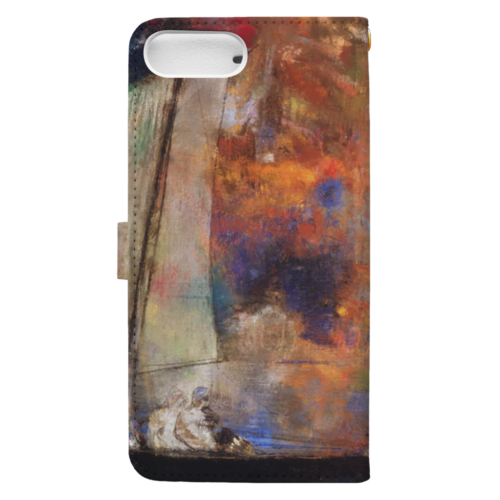 Art Baseのオディロン・レドン / Flower Clouds / 1903 / Odilon Redon. Book-Style Smartphone Case :back