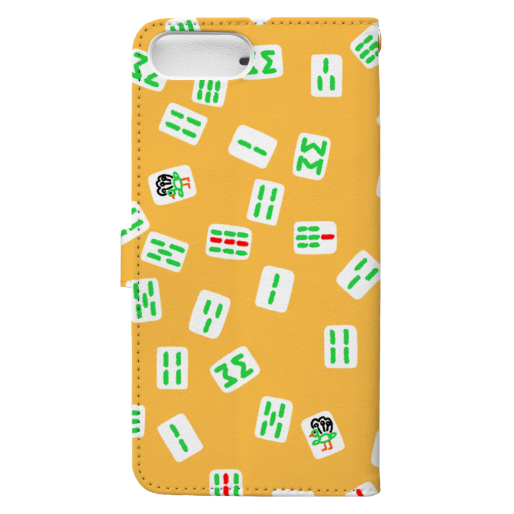 日々碌ストアの索子 Book-Style Smartphone Case :back