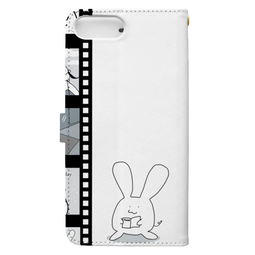 BabyShu shopのシネマ鷺ハムスマホケース Book-Style Smartphone Case :back