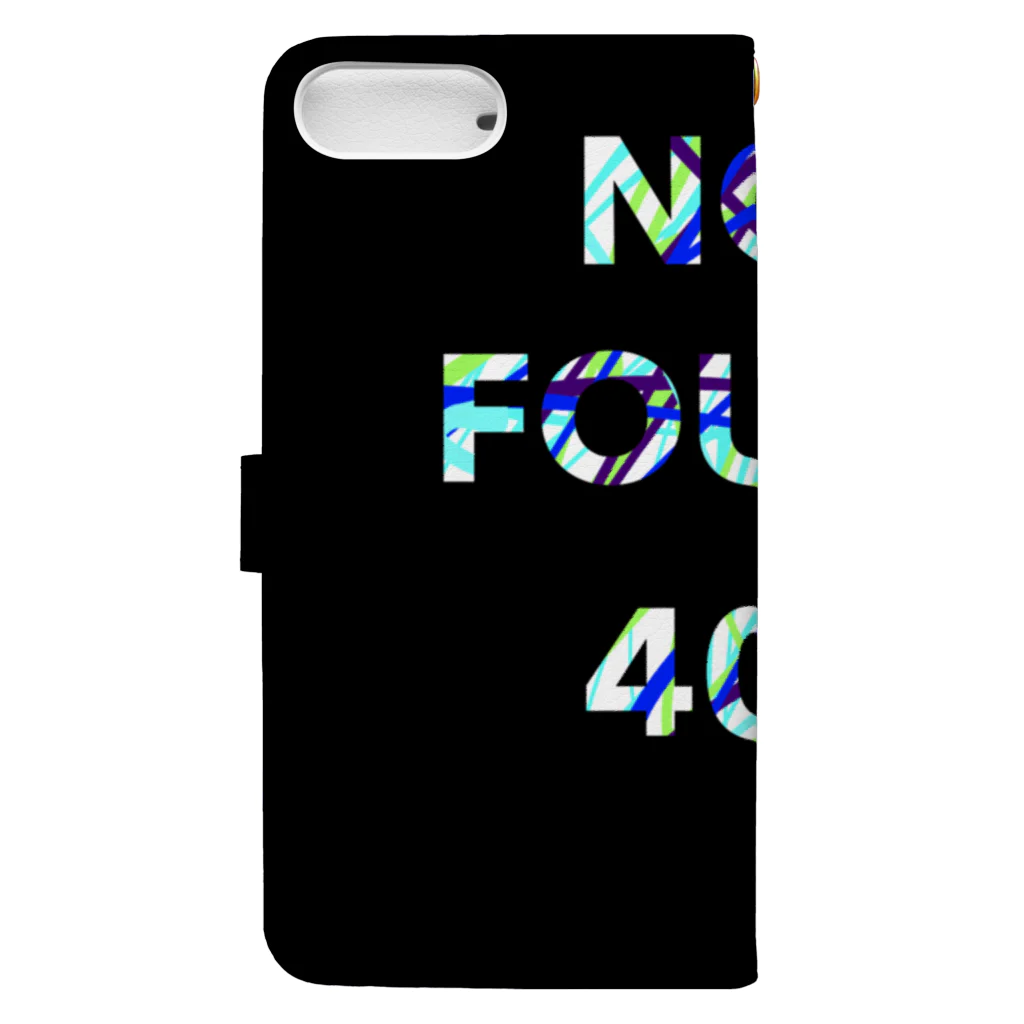 まよのNOT FOUND 404 Book-Style Smartphone Case :back