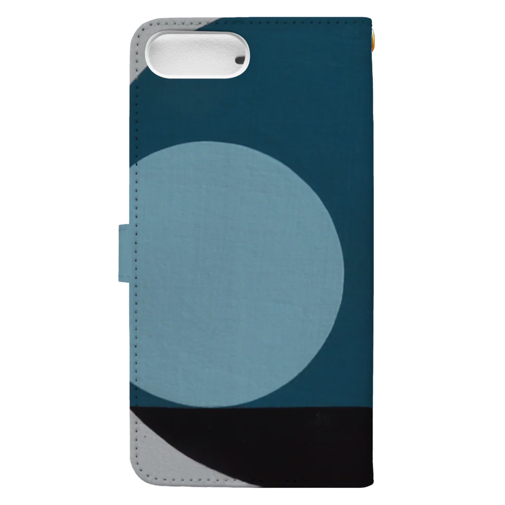 レターオールソーツのGeometric Letter series - Berry Mint 'Q' Book-Style Smartphone Case :back