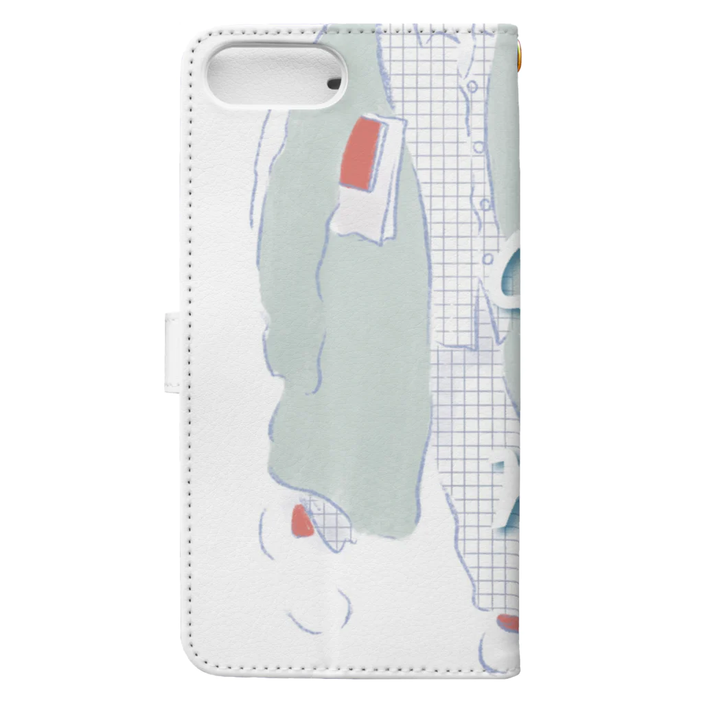 つぐのGo out with pajamas! Book-Style Smartphone Case :back