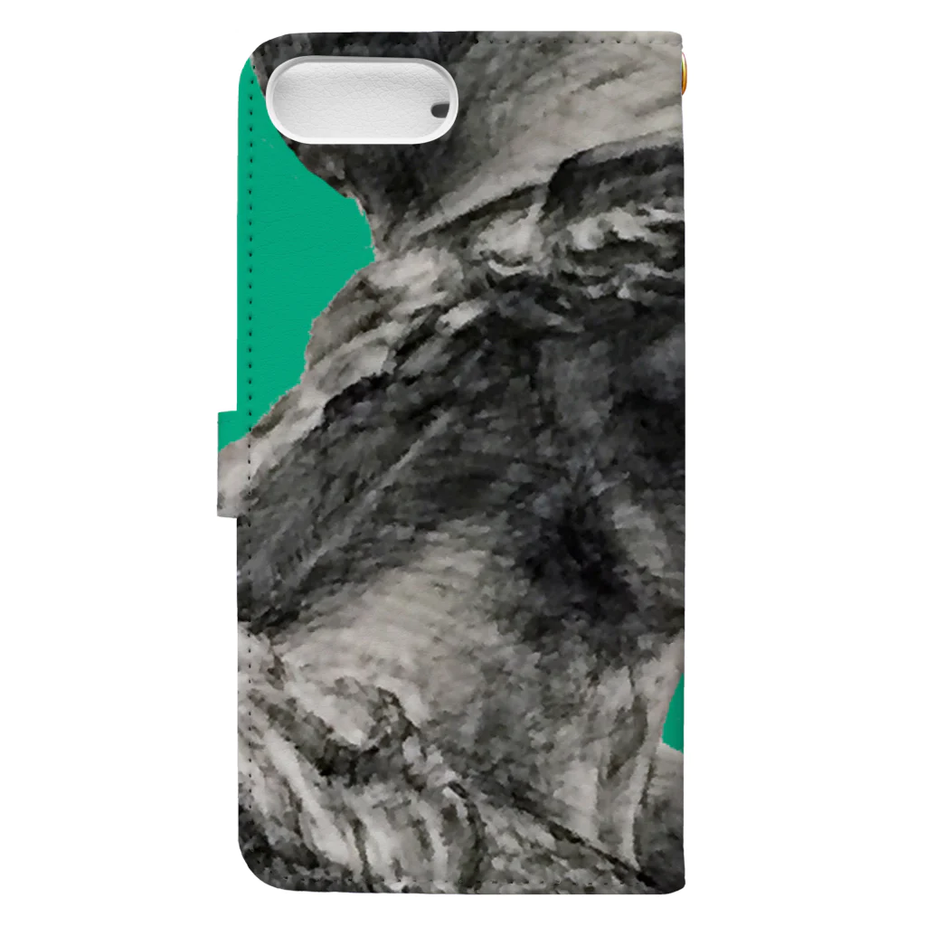 keikororinのplaster figure Book-Style Smartphone Case :back