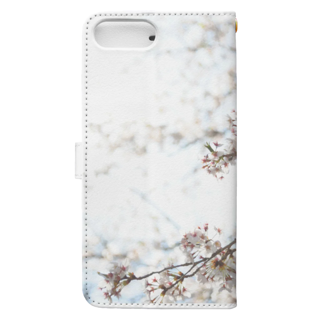 ばりこ@なりこ@ポジティブのさくら Book-Style Smartphone Case :back