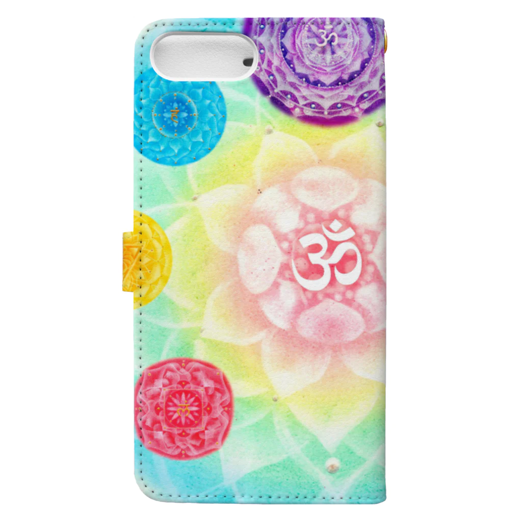 Mandala Mariのチャクラマンダラ Book-Style Smartphone Case :back