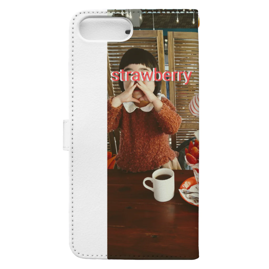 pARuのstrawberry Book-Style Smartphone Case :back