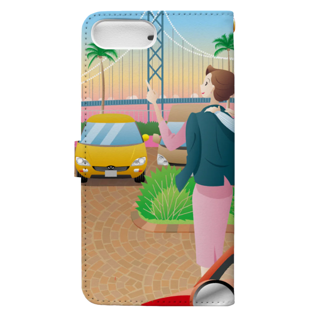 ShiancrealのSunset Drive Book-Style Smartphone Case :back