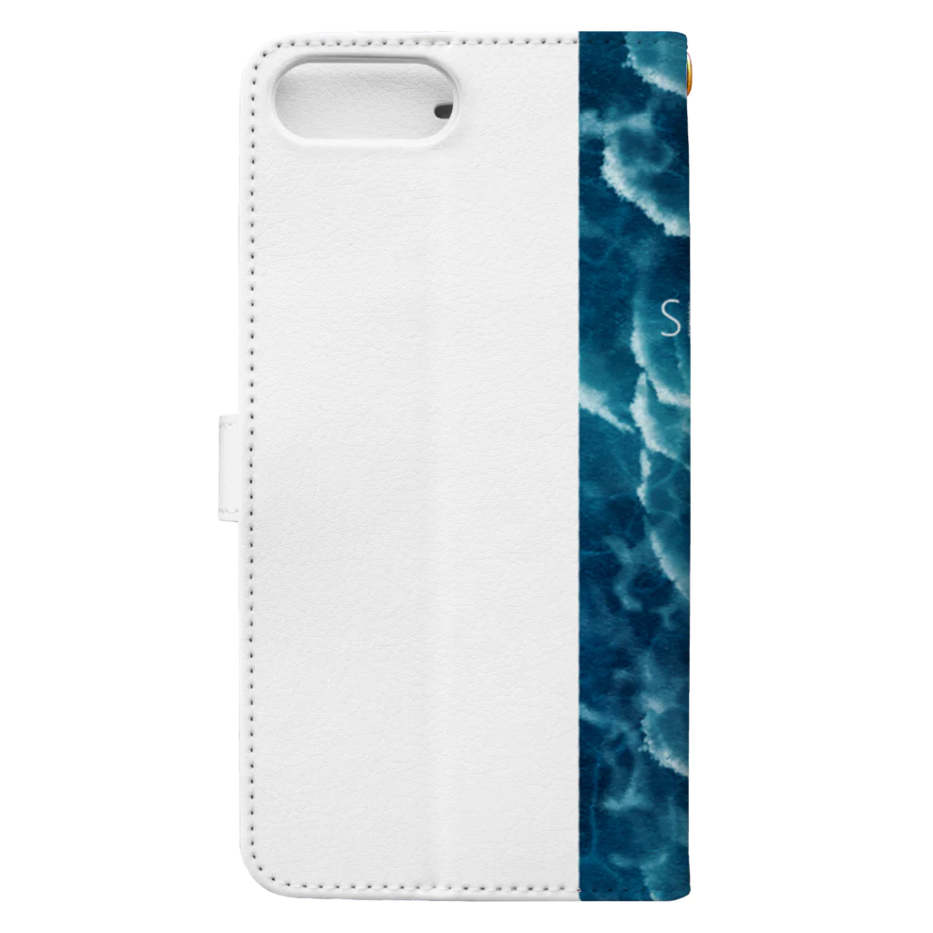 SEE THE SEAの外洋 The open ocean Book-Style Smartphone Case :back