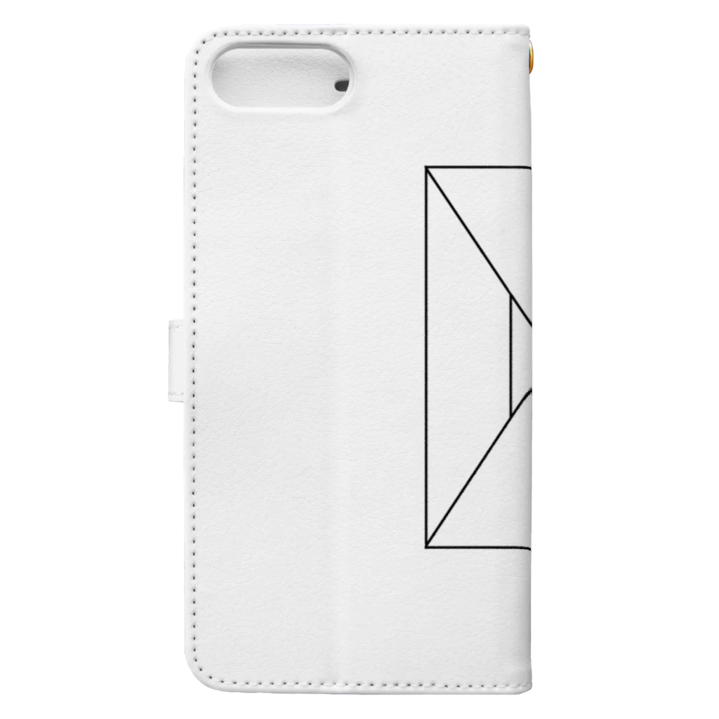 OrangeeのX Cube Book-Style Smartphone Case :back