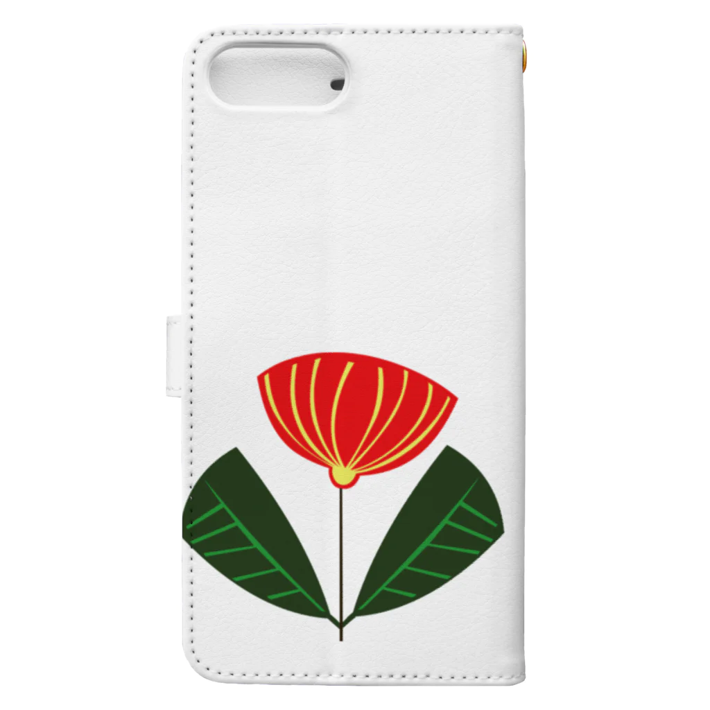 isao130の花一輪-Ⅳ Book-Style Smartphone Case :back