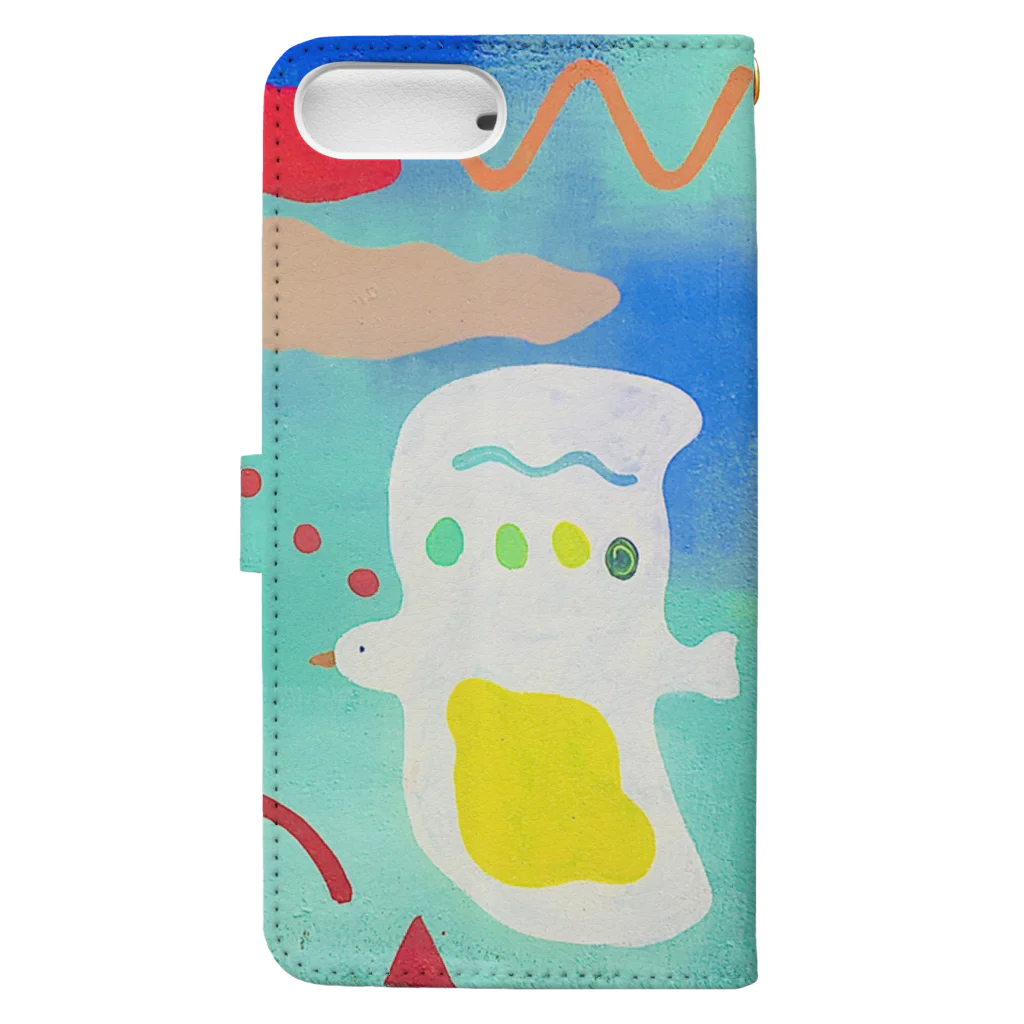 emi tanajiの夢カワ🦌トナカイ Book-Style Smartphone Case :back