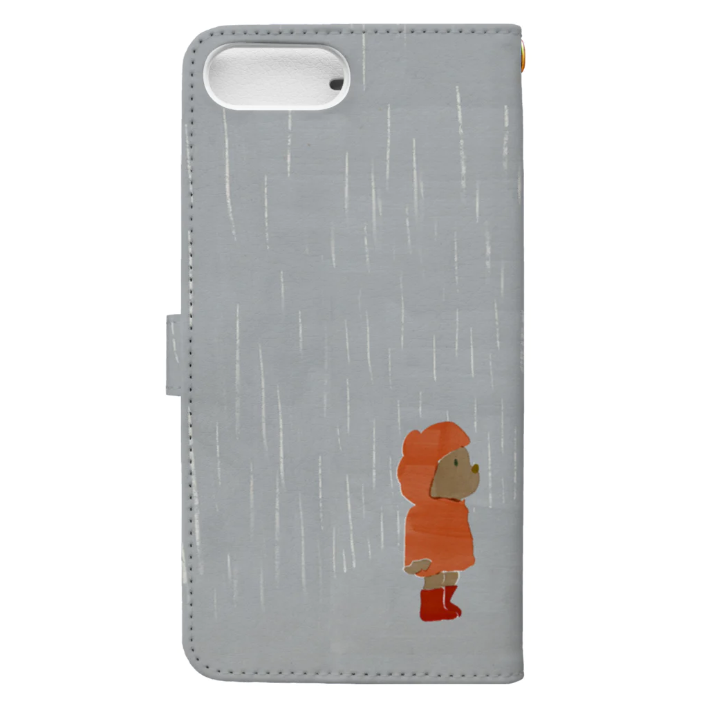 ワシキタチナツ|Illustrationの雨宿り Book-Style Smartphone Case :back