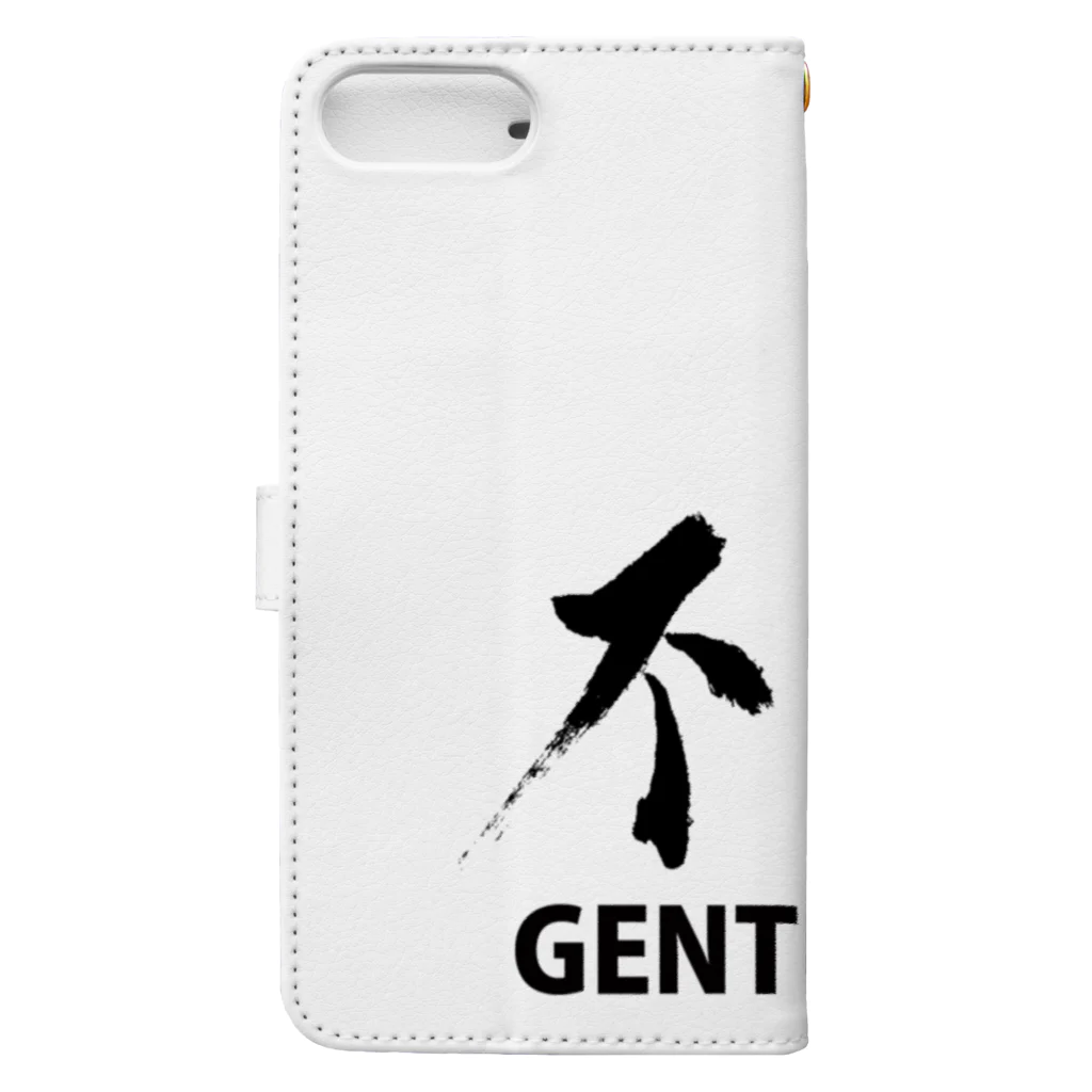 TSUNE工房のBADisGENTLEMAN Book-Style Smartphone Case :back