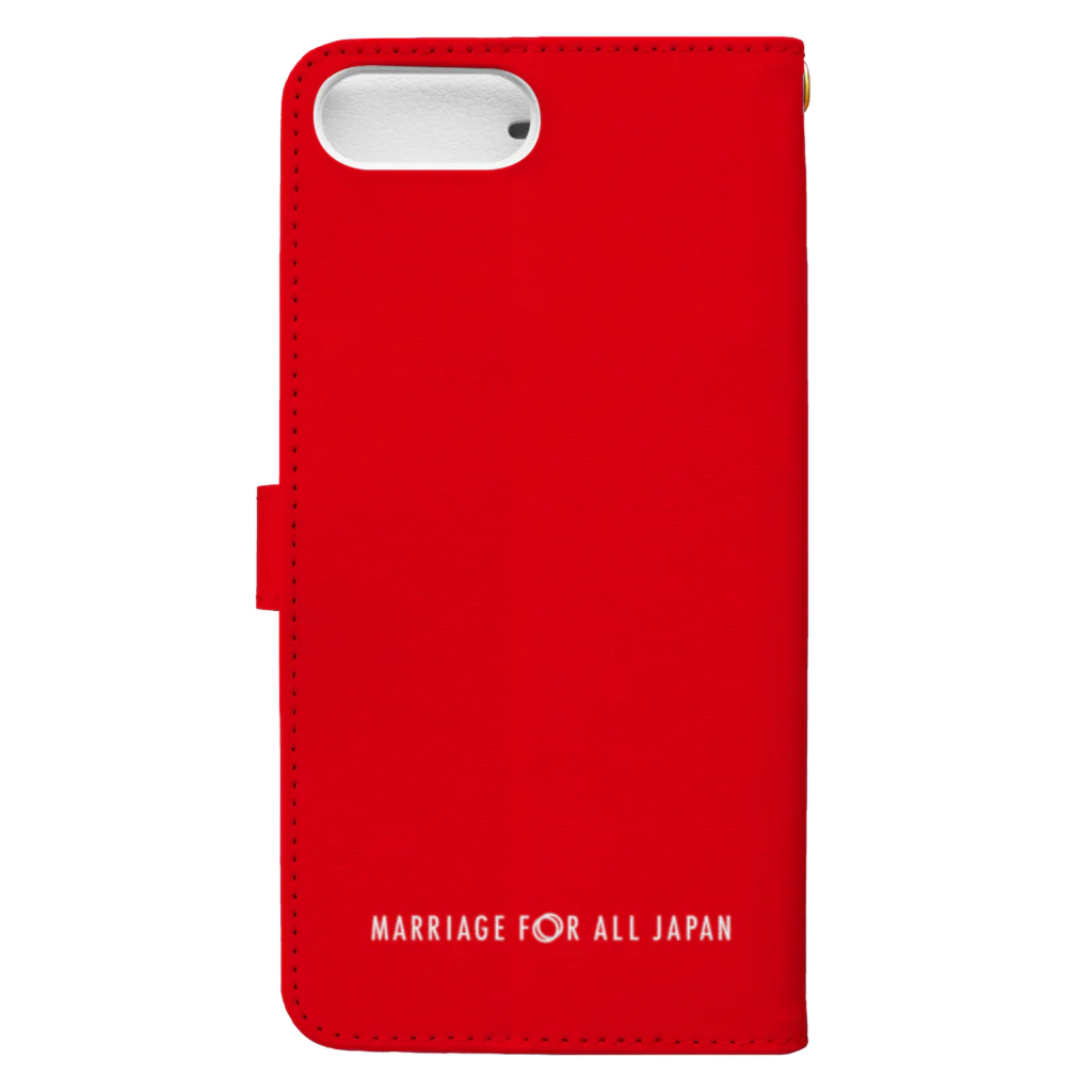 マリフォー応援グッズ販売サイトのMarriageForAllJapan手帳型スマホケース3 Book-Style Smartphone Case :back