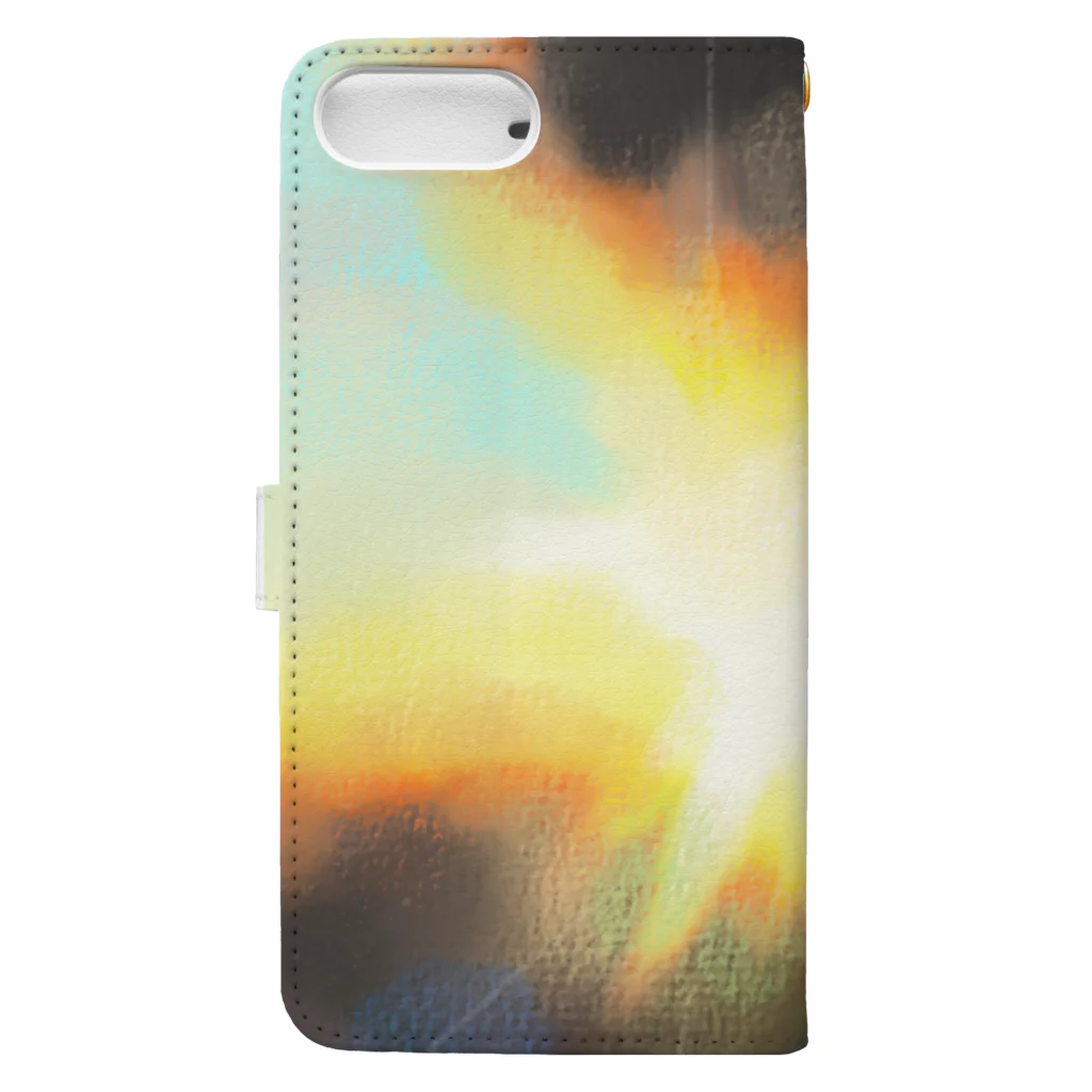 Hani what?の現代アート　LIGHT Book-Style Smartphone Case :back