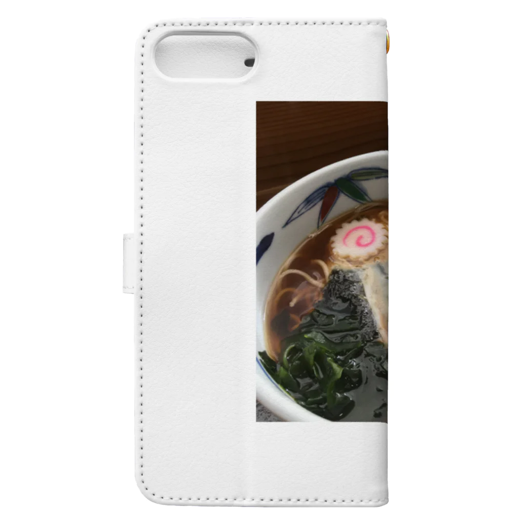 そば処冨久屋(川越)の月見蕎麦 Book-Style Smartphone Case :back