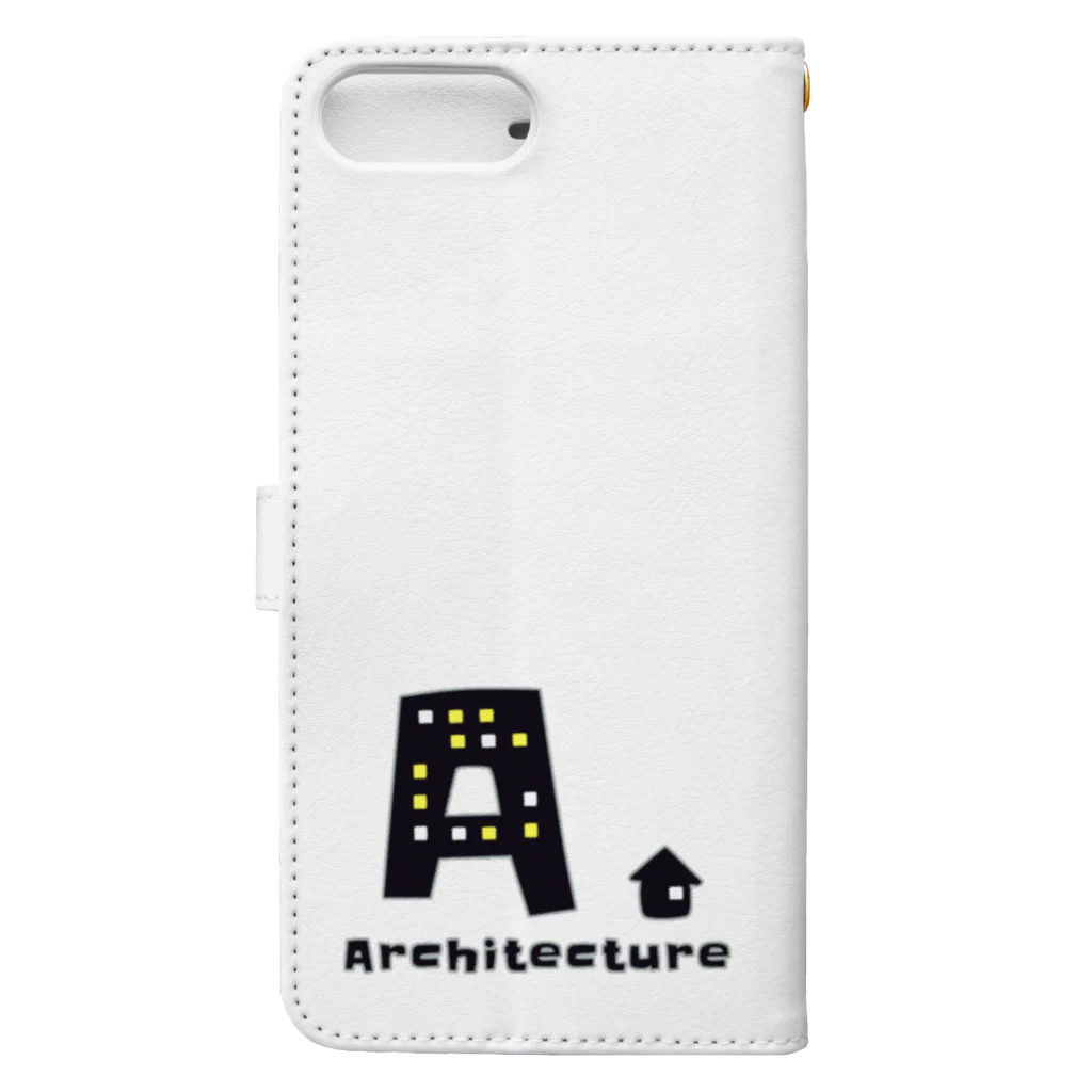 蜜ʕ•ﻌ•✻のArchitecture. 手帳型スマホケースの裏面